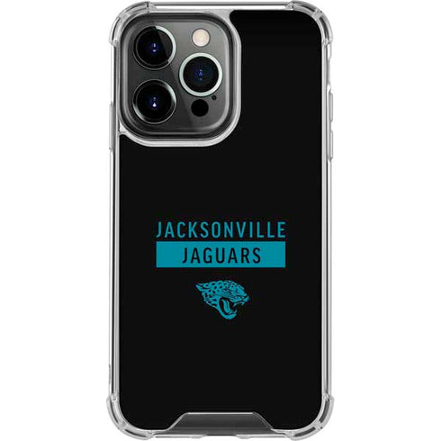 NFL Jacksonville Jaguars Black Performance Series iPhone 16 Pro Clear Case